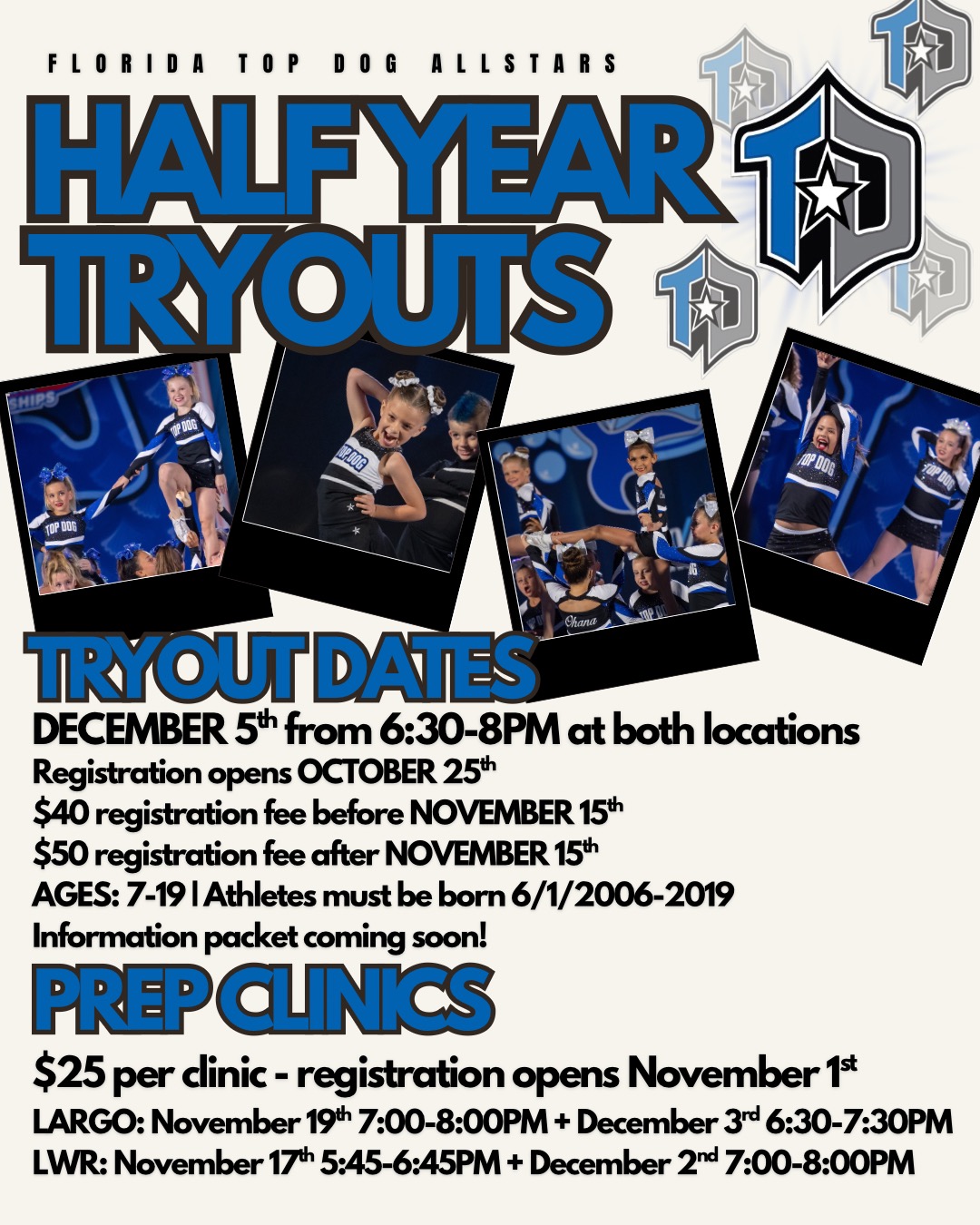 Read more about the article Top Dog Half-Year Tryouts!